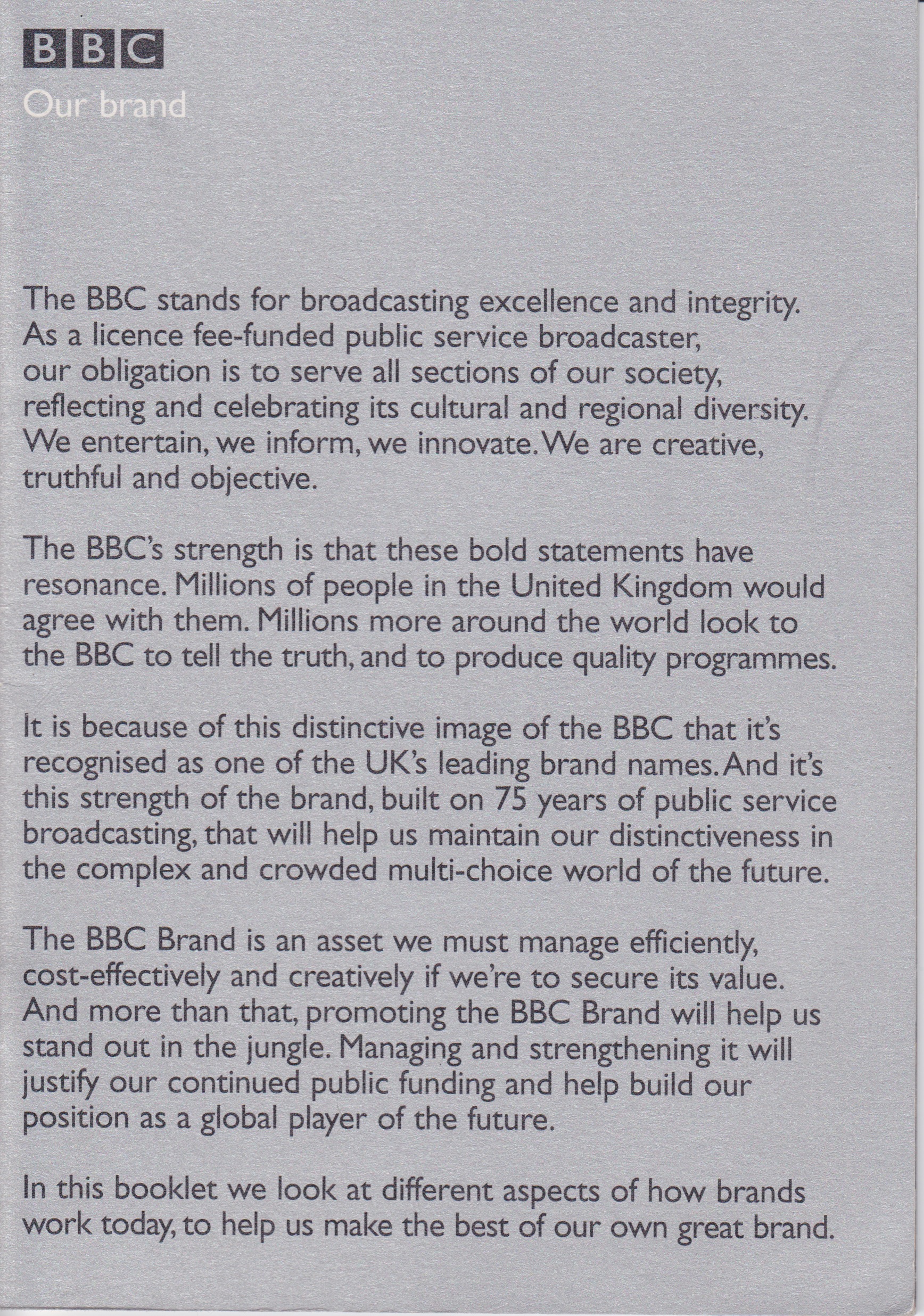 BBC Our Brand