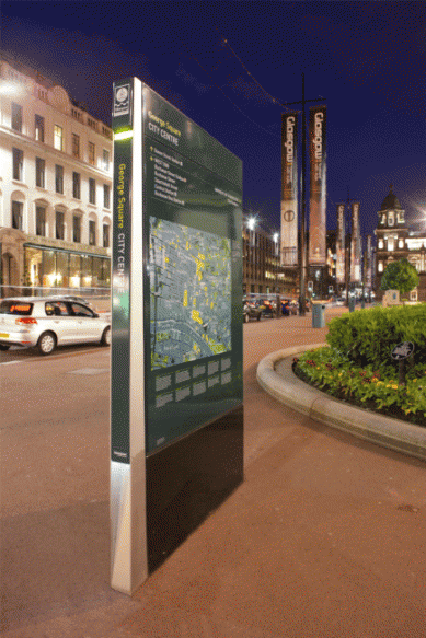 Glasgow pedestrian sign