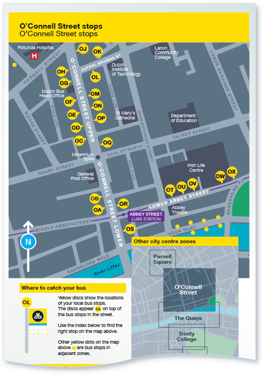 Bus stops map